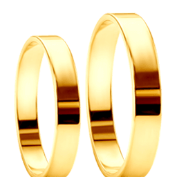 Ploché svadobné obrúčky